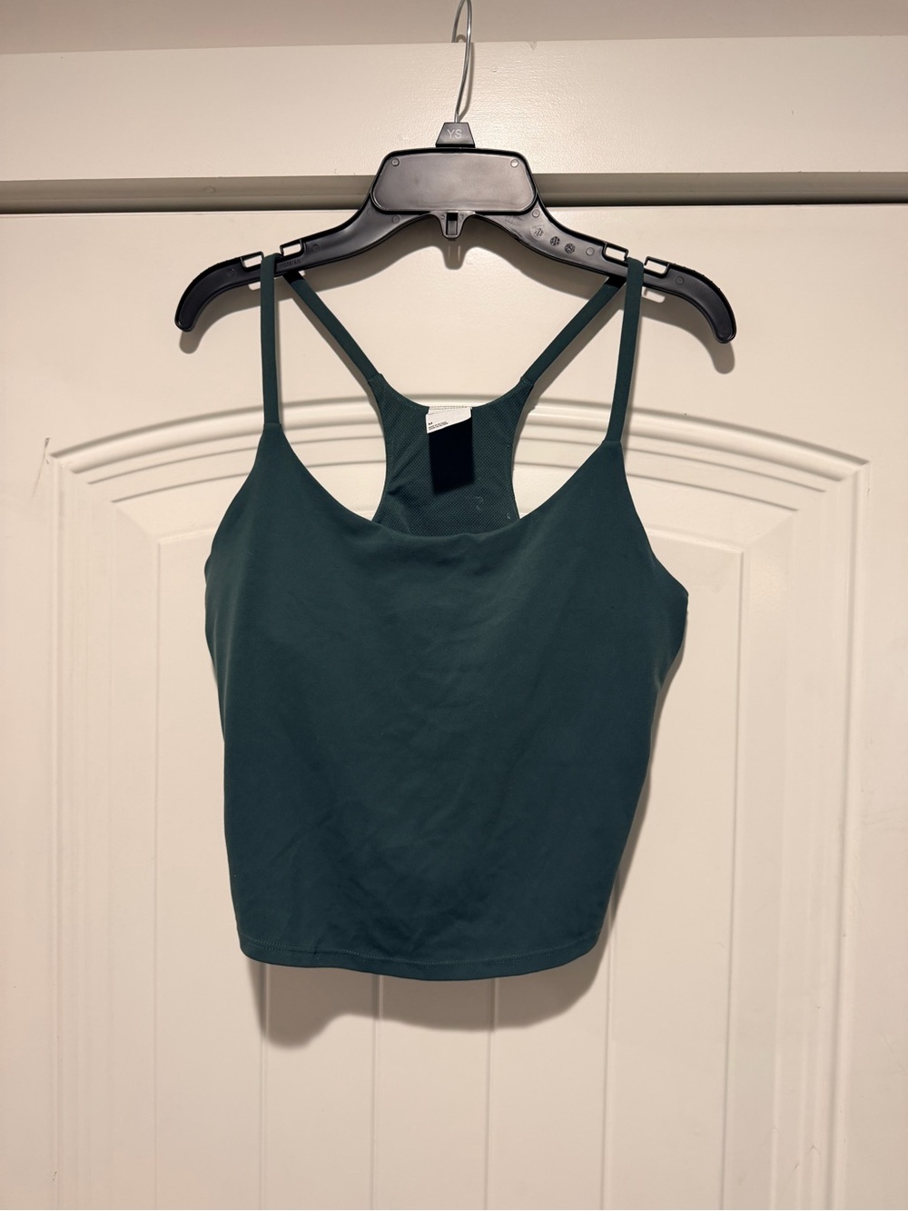 all in motion Deep Green Racerback Crop Cami